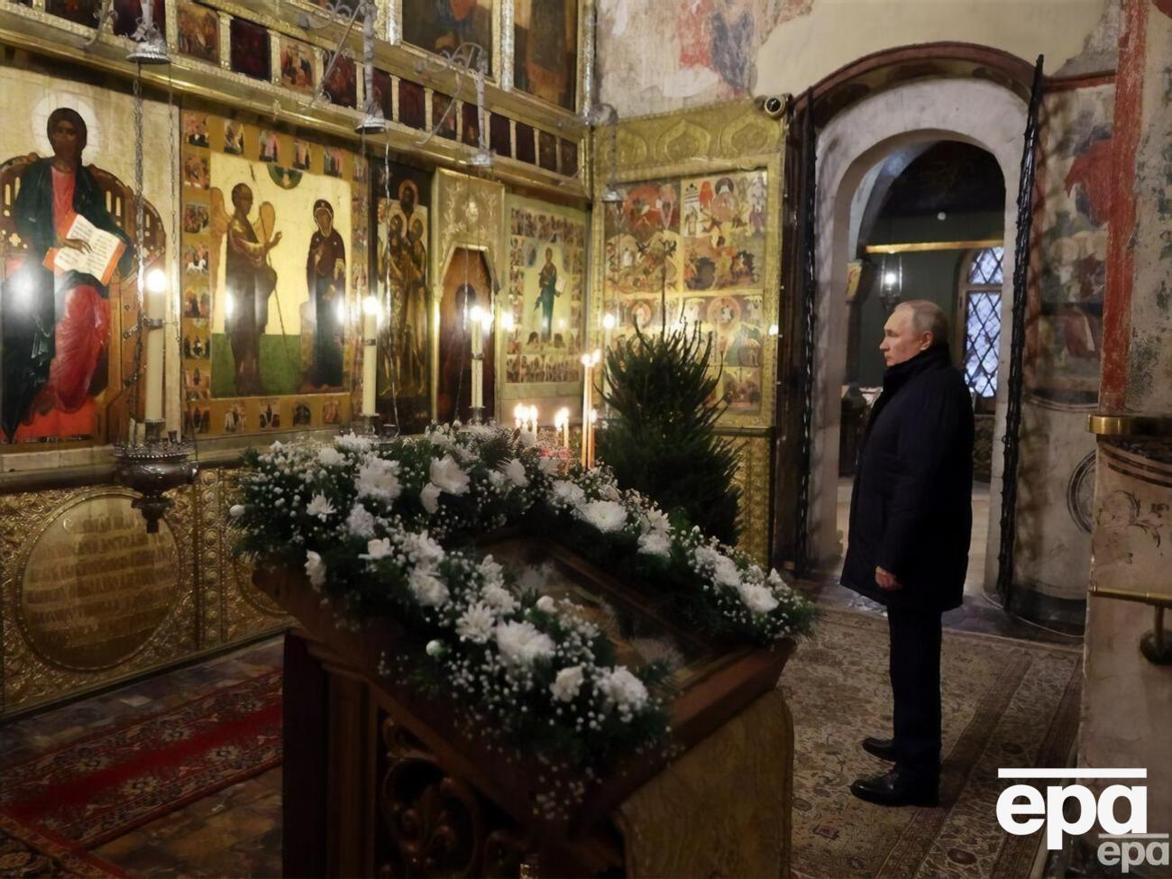 Різдвяна служба зразка січня 2023 року яскраво ілюструє самотність Путіна, вважає Шейтельман