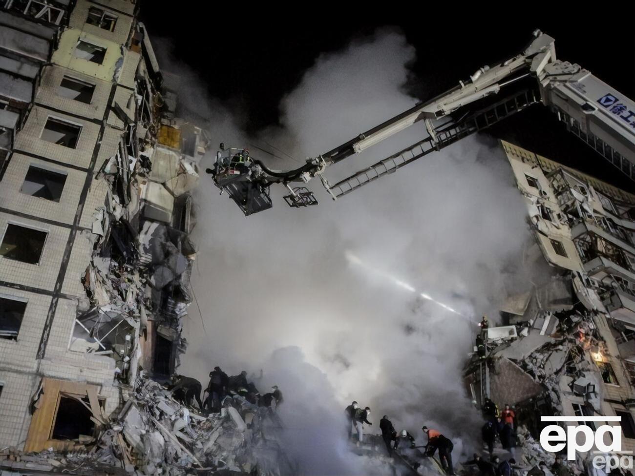 Поисковая операция на месте удара продолжается