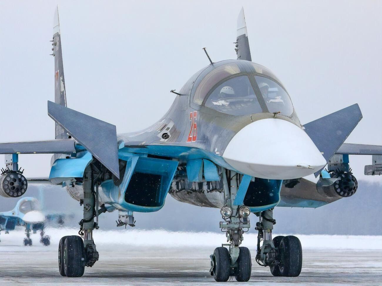 Чотири Су-34 приземлилися на аеродромі Барановичі 15 січня, поінформував "Беларускі Гаюн"