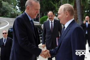 В Кремле отметили, что у Эрдогана (на фото слева) и Путина был "обмен мнениями"