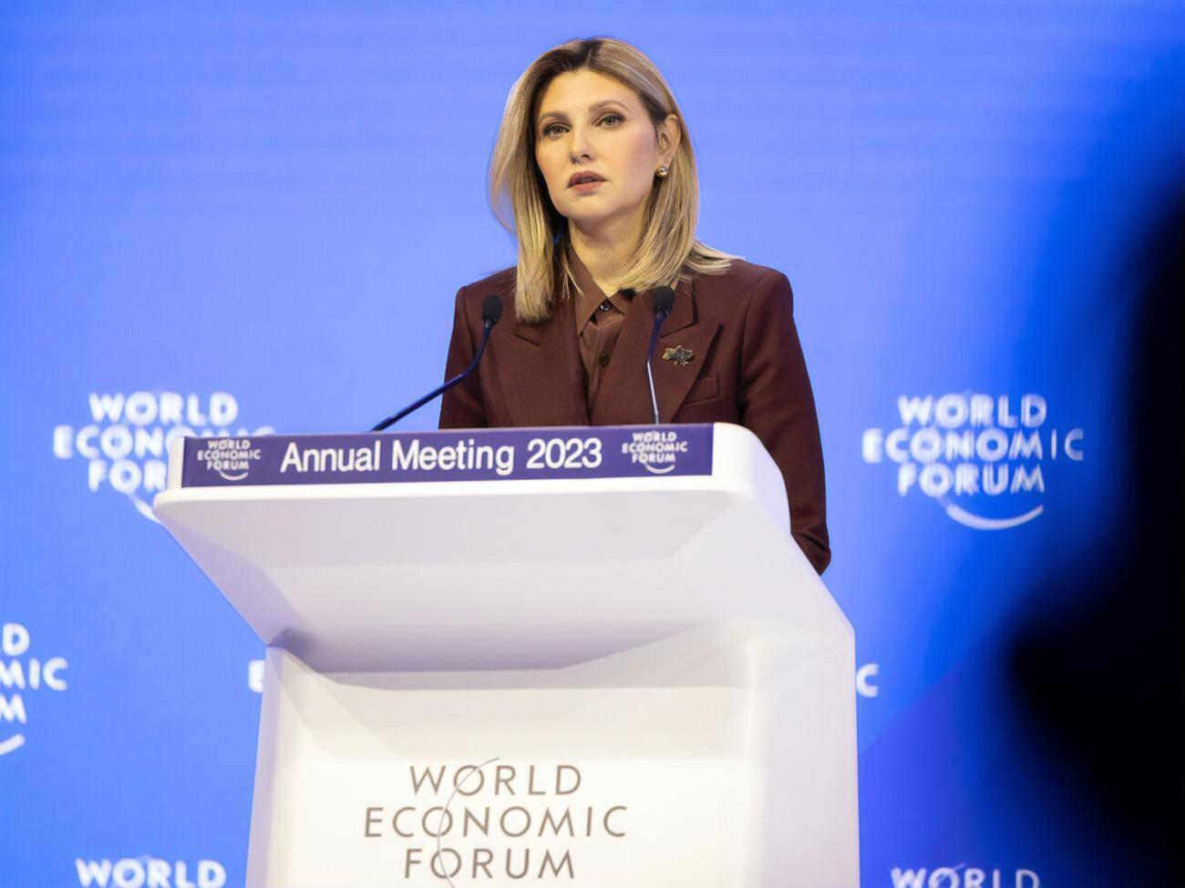 Зеленская выступила на форуме в Давосе, представив украинскую формулу мира