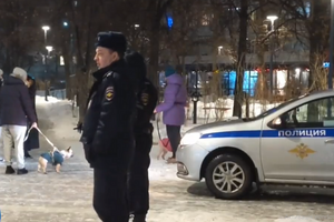 К памятнику Лесе Украинки приезжала полиция