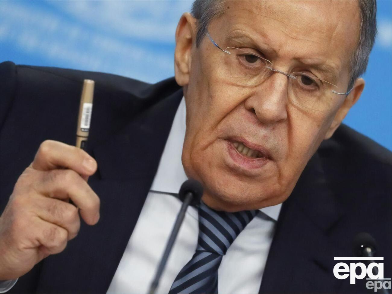 Про переговори "не може бути мови" із Зеленським, зазначив Лавров (на фото)