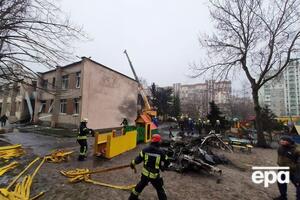 Жителі Броварів розповіли про аварію вертольота