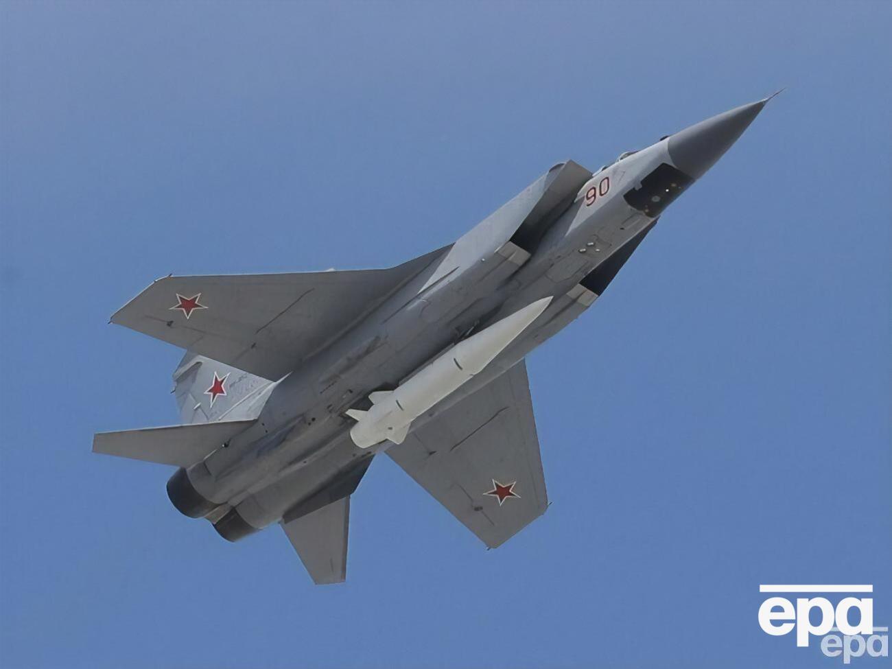 У российского МиГ-31К, базирующегося в Беларуси, снова загорелся двигатель, утверждает "Беларускі Гаюн"