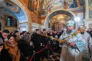 Митрополит Епіфаній провів друге богослужіння у Києво-Печерській лаврі з нагоди Хрещення. Фоторепортаж