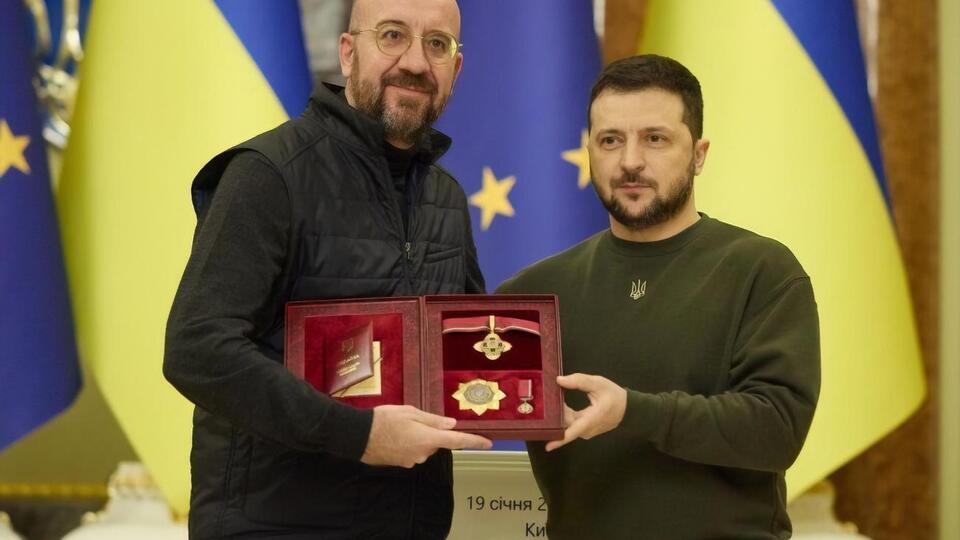 Зеленський нагородив Мішеля орденом "За заслуги" І ступеня