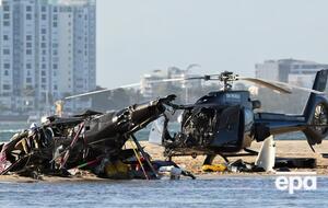 Одному из вертолетов удалось совершить посадку