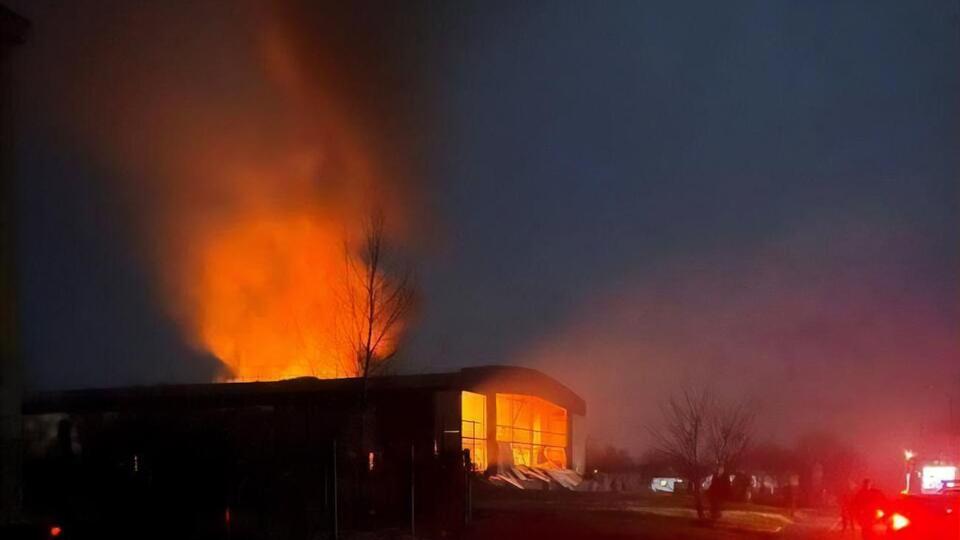 На ледовой арене "Альтаир" в Дружковке возник пожар