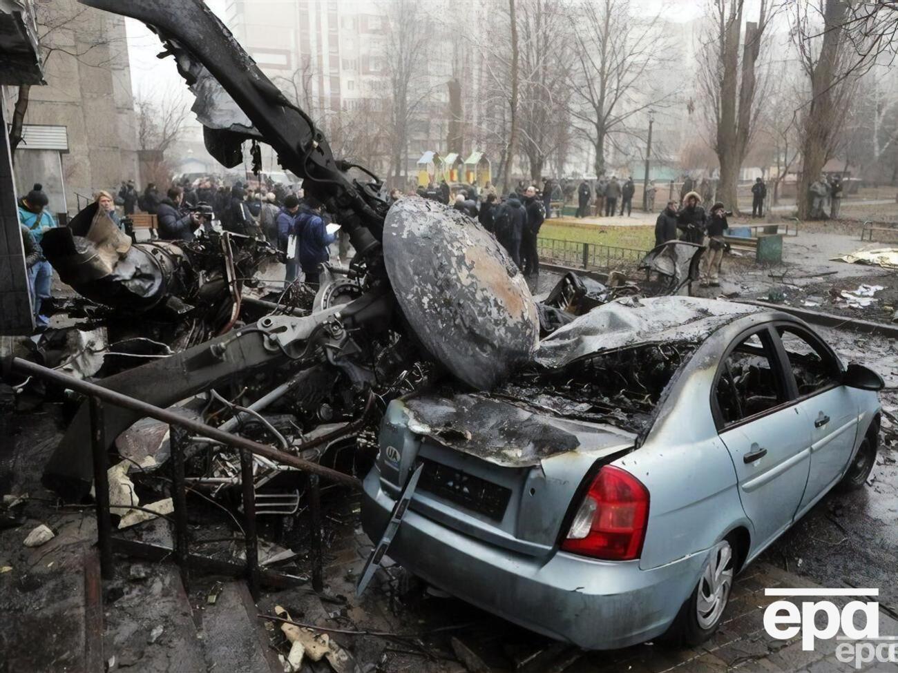 На борту вертольота, що розбився у Броварах, було 10 людей. Із ними попрощаються в суботу, 21 січня