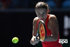 Костюк (на фото) играет в паре с теннисисткой из Румынии