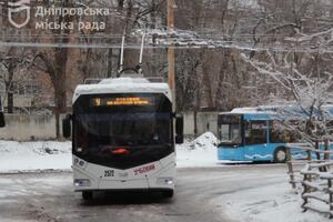 Движение электротранспорта в Днепре приостановлено до 26 января включительно