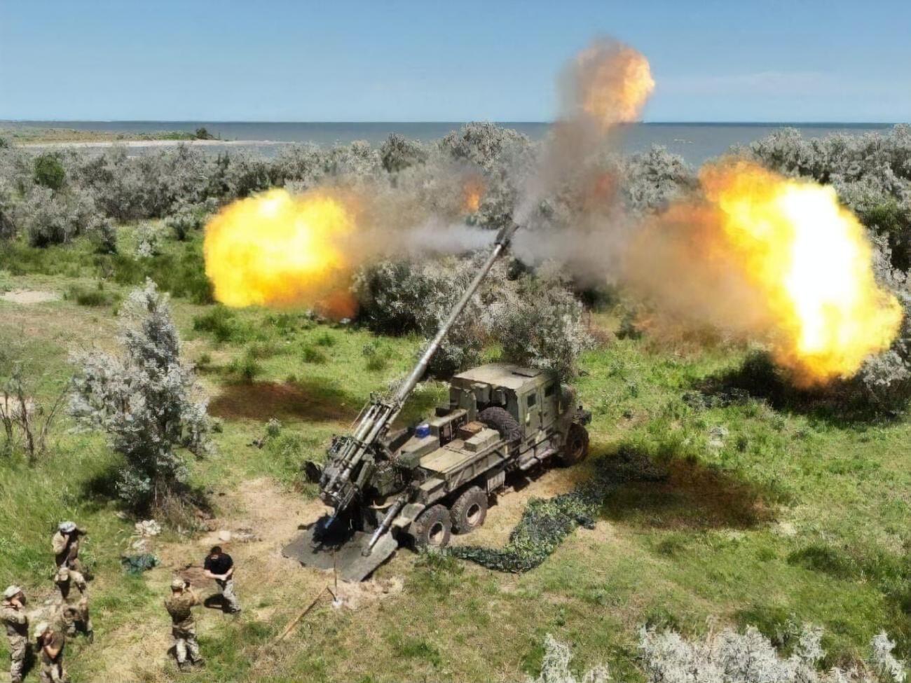 САУ "Богдана" применялась при освобождении Змеиного