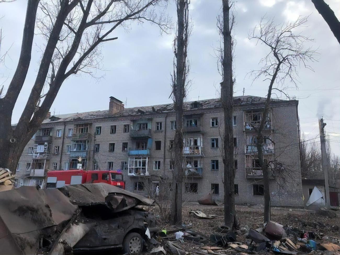 Ракета попала в жилой квартал
