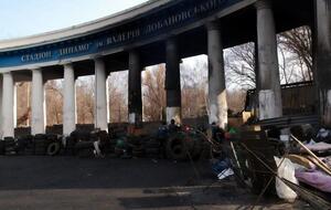 Беркутівці скинули активістів із колонади стадіону "Динамо" і били