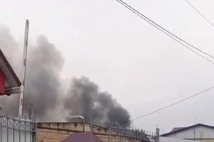 Відео пожежі опублікували місцеві пабліки