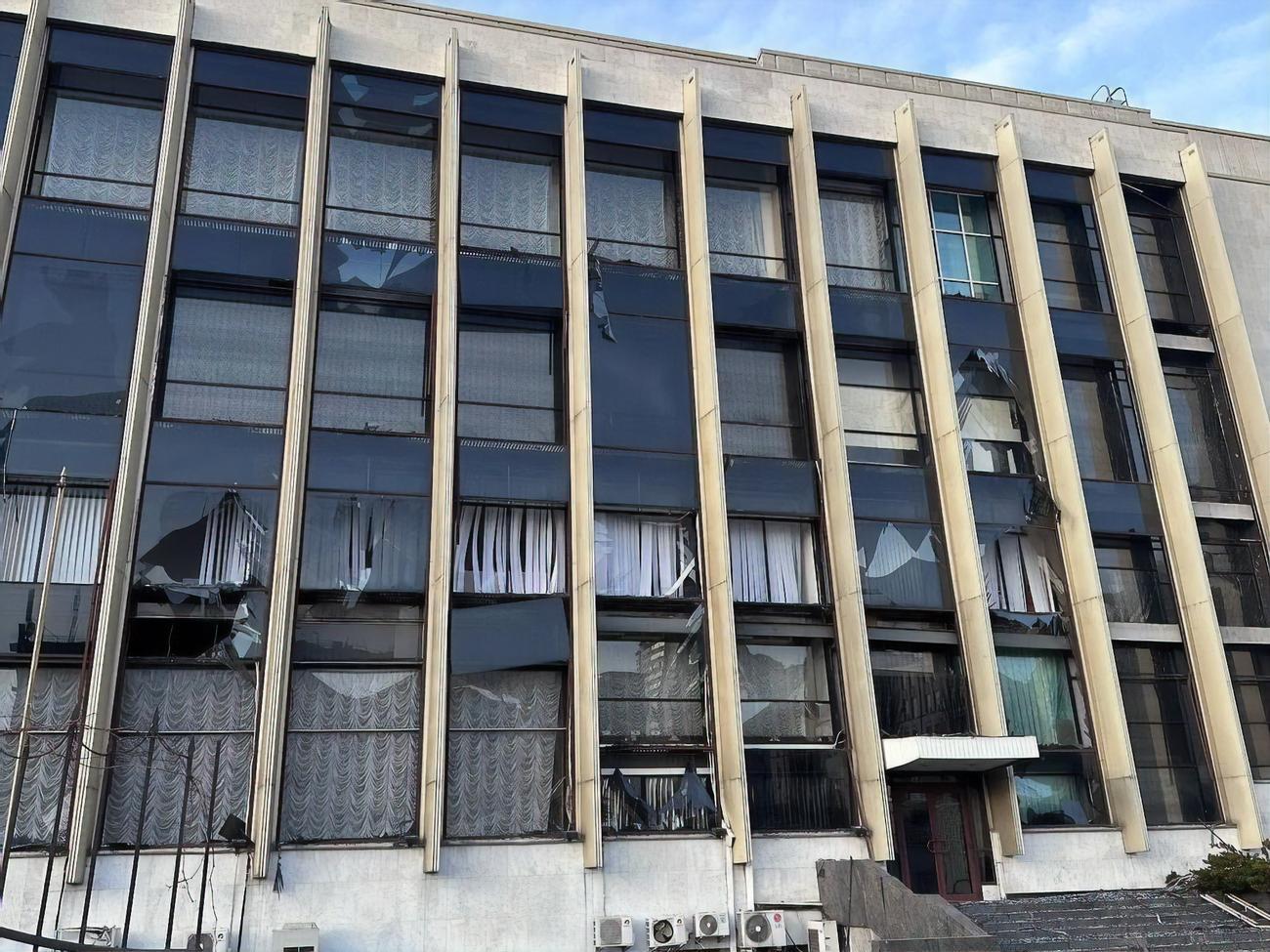 Атака, задевшая Дворец "Украина", произошла 31 декабря