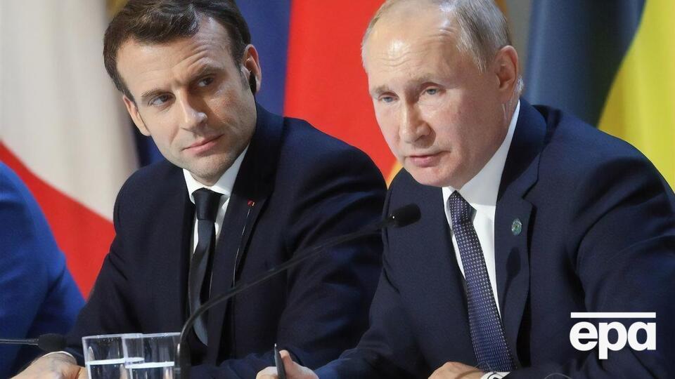 Перед полномасштабным вторжением РФ в Украину Макрон прилетал на переговоры с Путиным