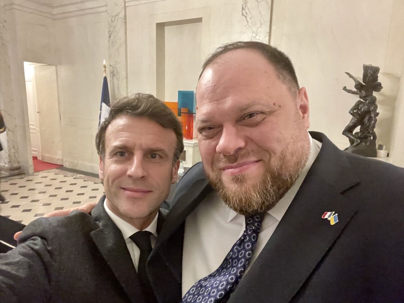 Макрон и Стефанчук обсудили&nbsp;формулу мира Зеленского