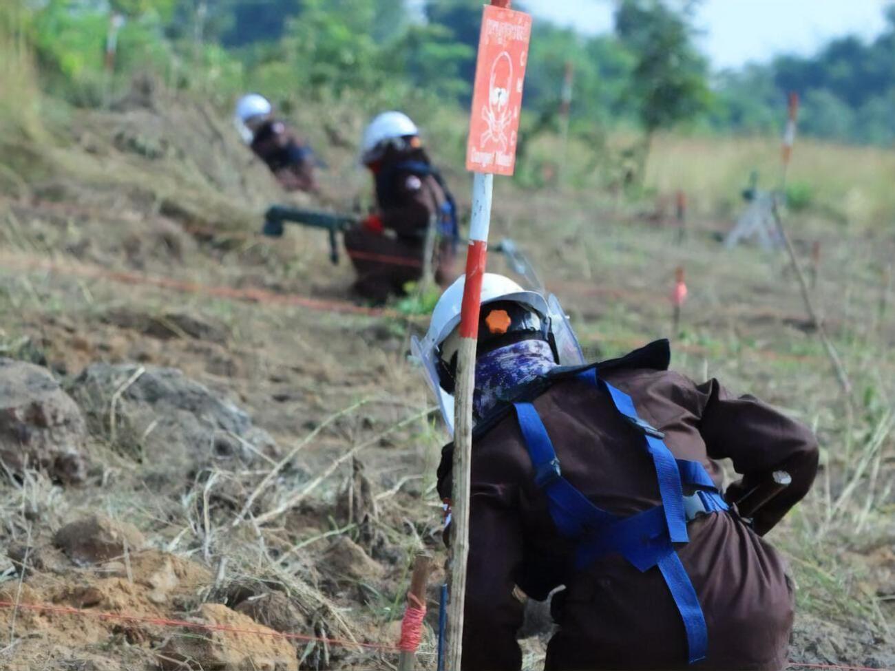 Камбоджийские саперы являются одними из лучших в мире, отметил Кулеба