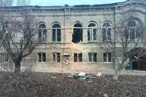 В Бахмуте повреждено историческое здание в центре города