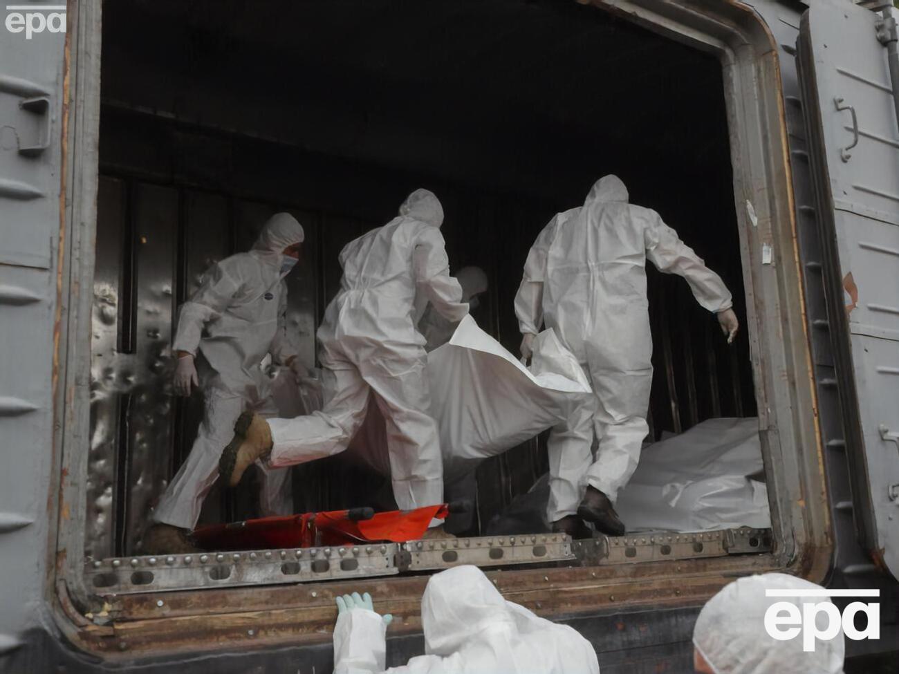 В РФ прибыл очередной поезд с телами погибших оккупантов