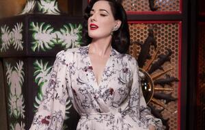 Коронным номером Диты фон Тиз является "Бокал мартини"