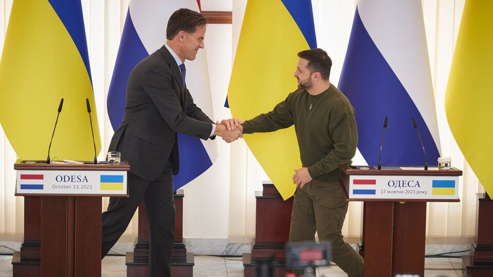 Рютте и Зеленский вместе посетили Одессу 13 октября