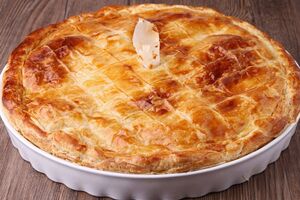 Випікайте пиріг за температури 170 °С протягом 30 хвилин