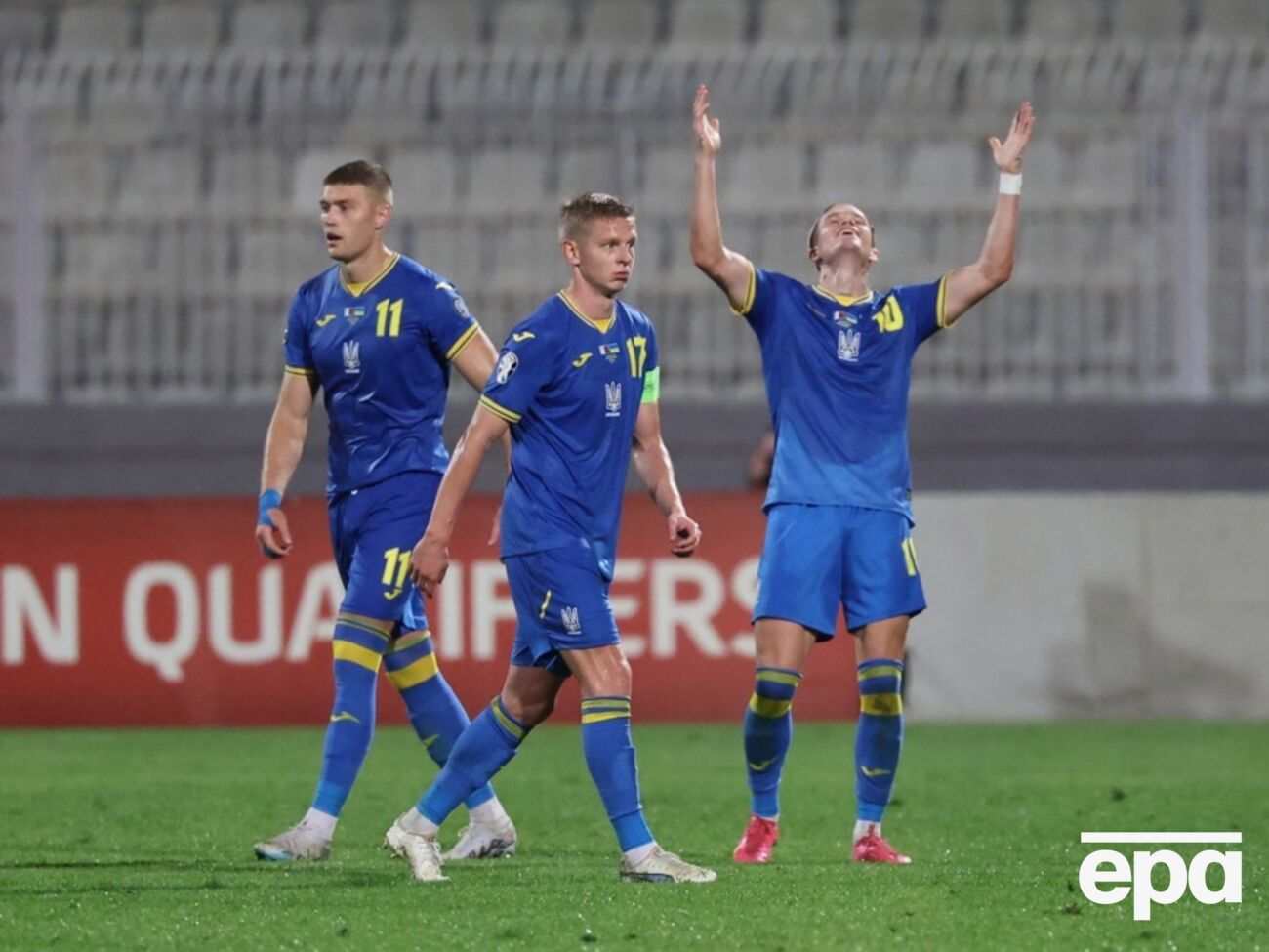 Украина заработала три очка в матче против аутсайдера группы C