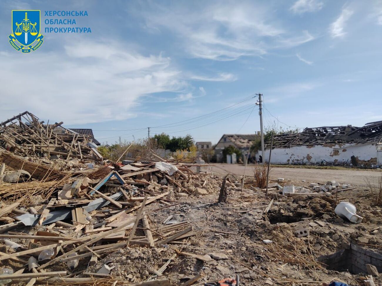 Российские оккупанты ежедневно беспощадно бьют по городам и селам Херсонской области, отметил Прокудин