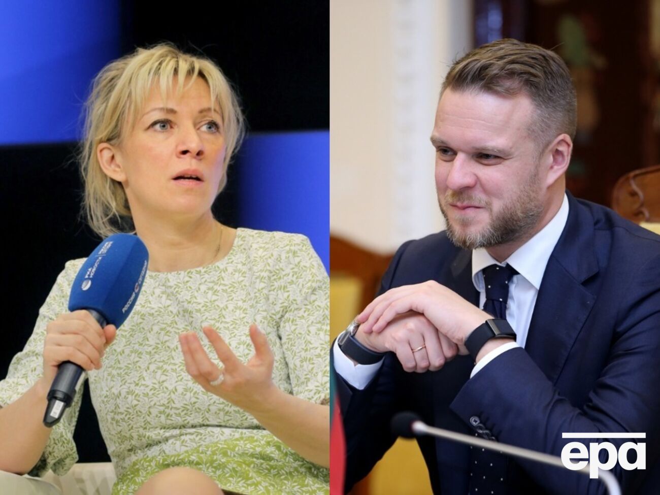 Захарова возмутилась словами Ландсбергиса о необходимости существования оппозиции Путину