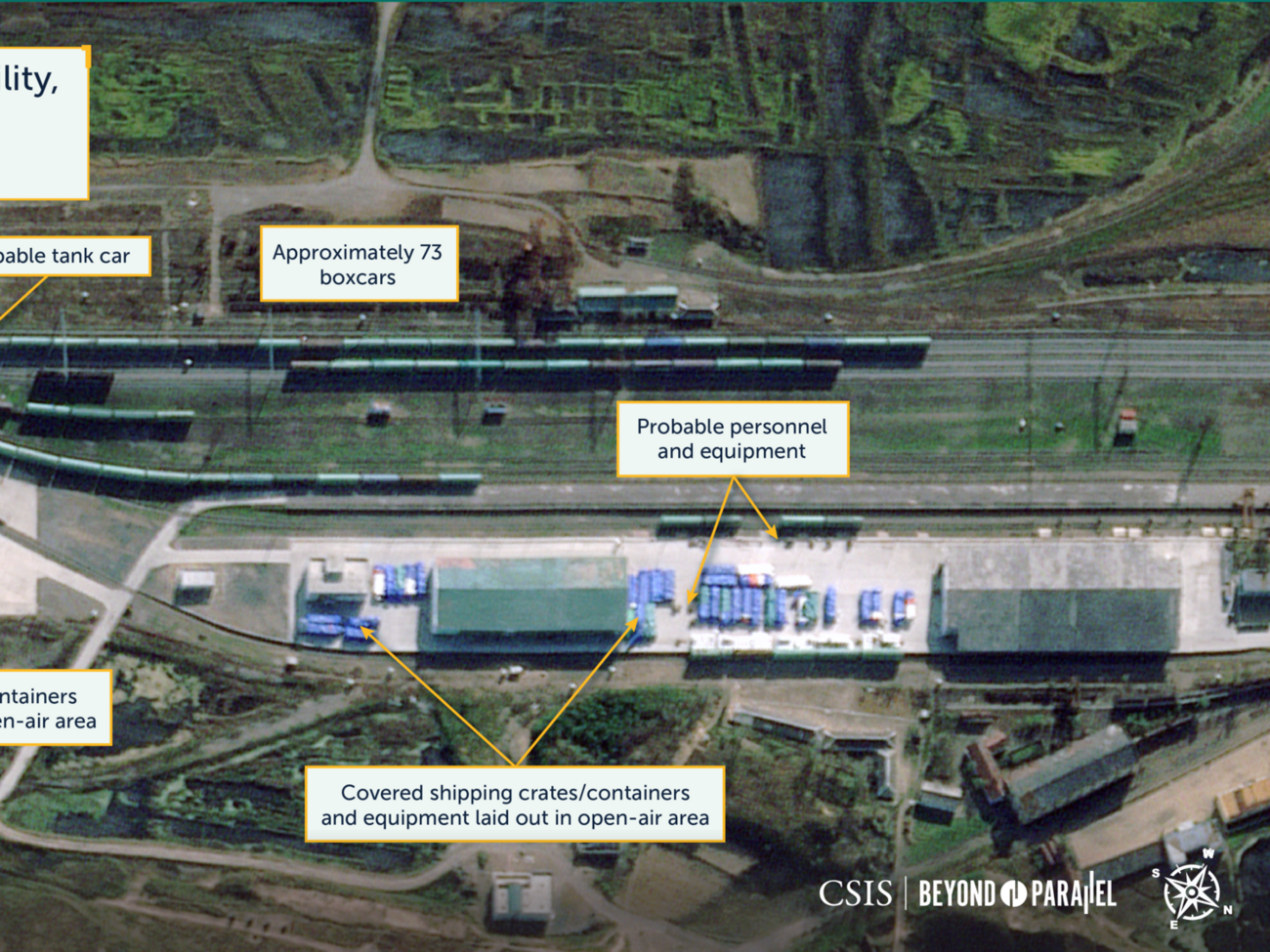 Супутник зафіксував на північнокорейській залізничній станції Туманганг рекордні 73 вагони