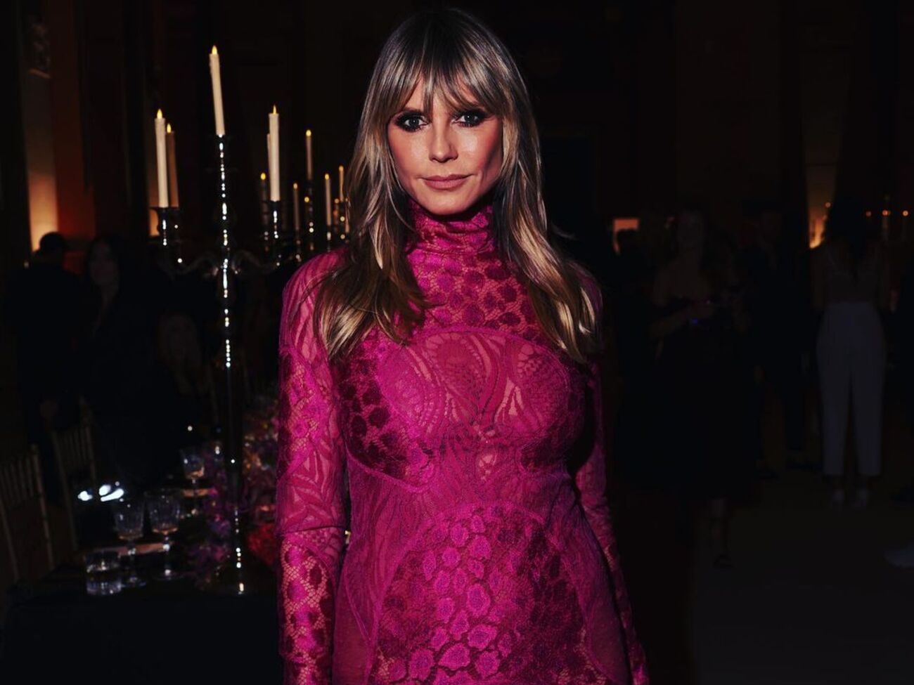 Клум предпочитает волосы средней длины