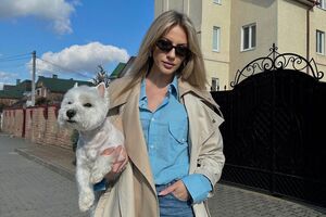 Питомца телеведущей зовут Рафик