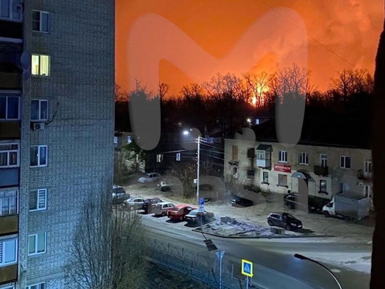 Под Тамбовом произошел взрыв и пожар