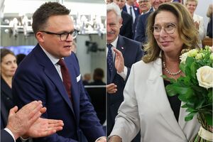 Кідава-Блонську (праворуч) обрали спікеркою Сенату Польщі, Головня – главою Сейму