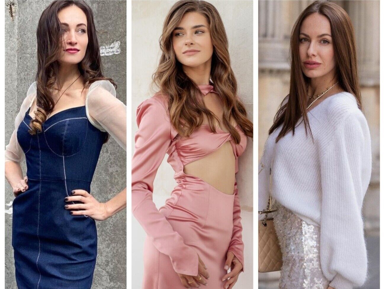 Полтавская (в центре) о внешности его первой жены (слева) и второй (справа): У Вовы хороший вкус на внешность