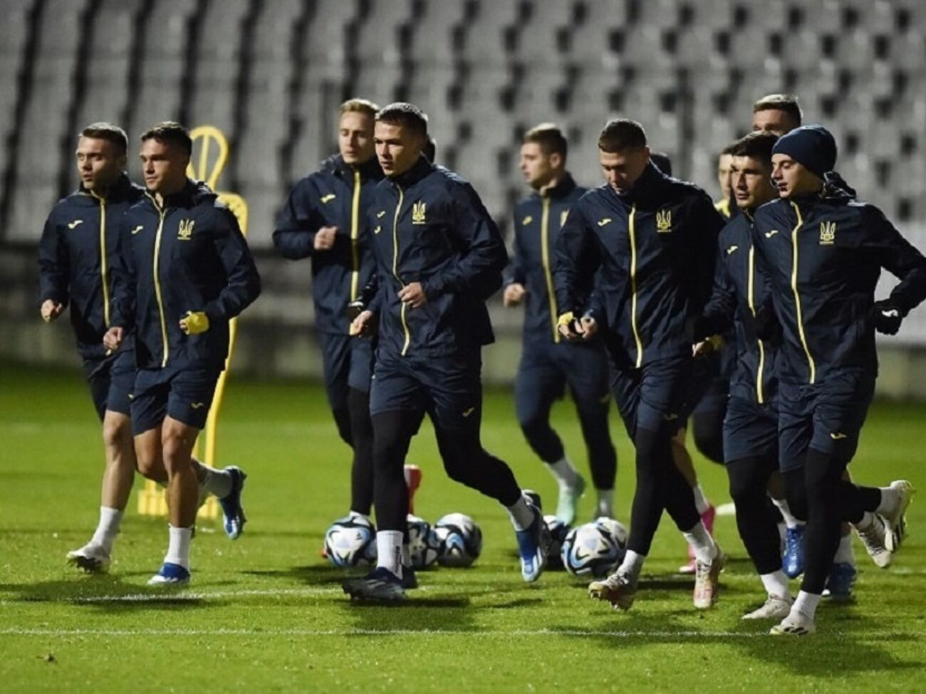 Украинцы готовятся к матчу с Италией в Польше