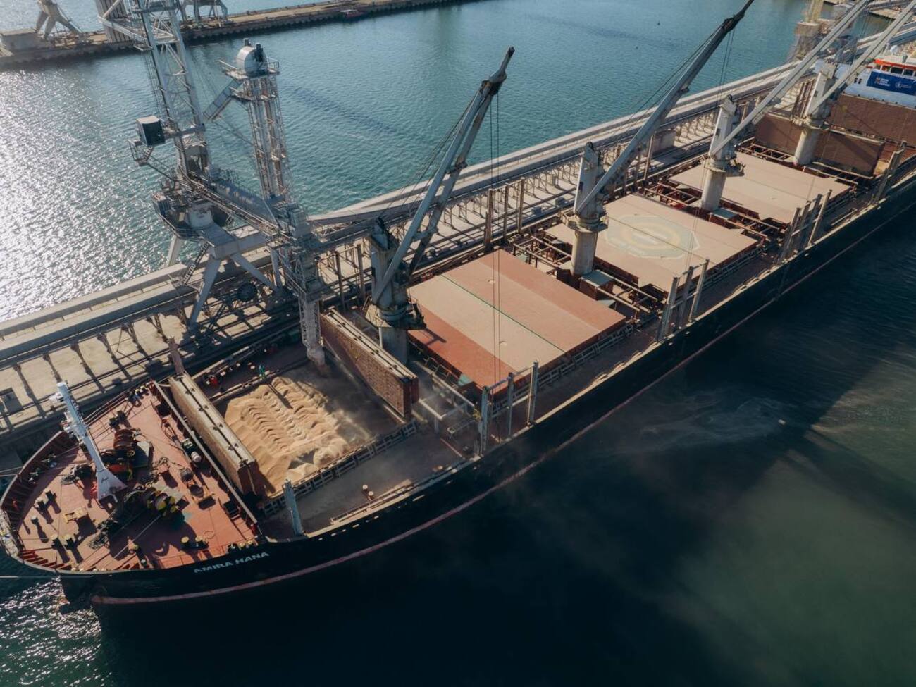 Корабли экспортируют из Украины зерно и другие товары через морской коридор