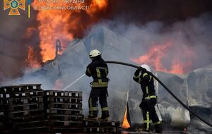 На інфраструктурному об'єкті в Київській області виникла пожежа внаслідок атаки Shahed, повідомили в ОВА
