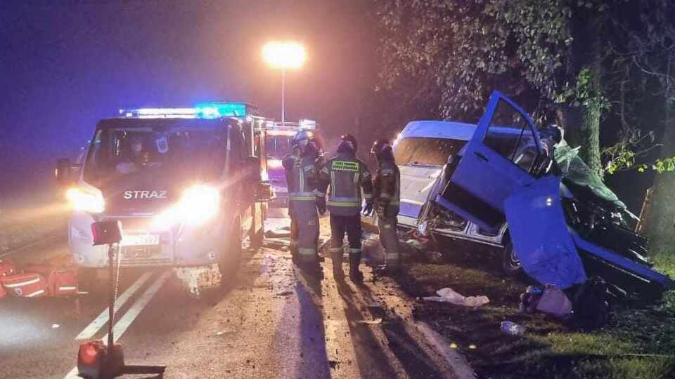 Автобус с украинцами в ночь на 19 ноября на дороге в Верешине выехал на встречную полосу, а затем вылетел в кювет и врезался в дерево, отметили СМИ