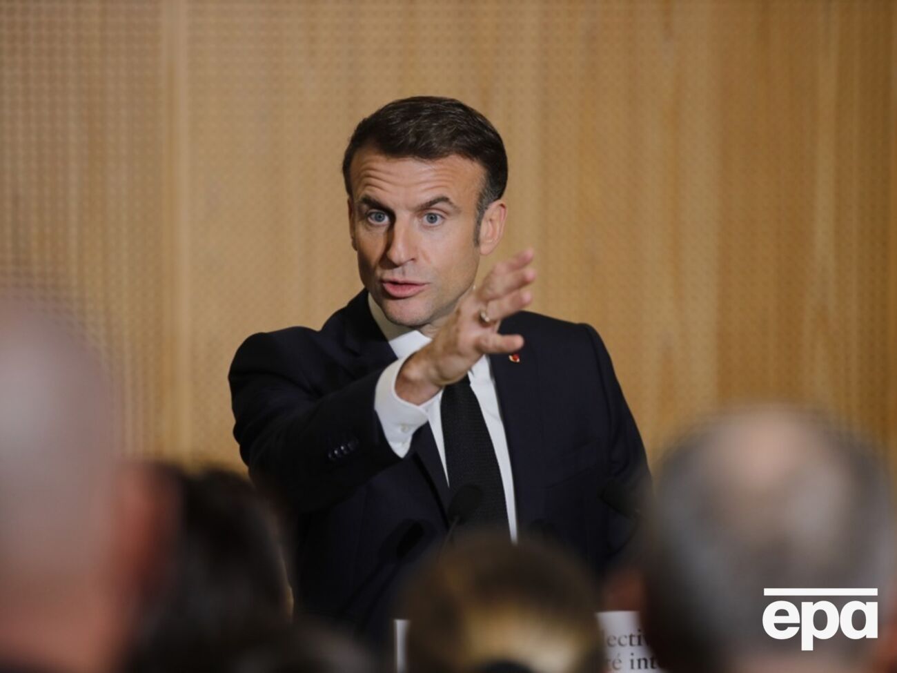 Макрон зазначив, що навіть у День пам'яті жертв Голодомору РФ провела масовану атаку на Україну