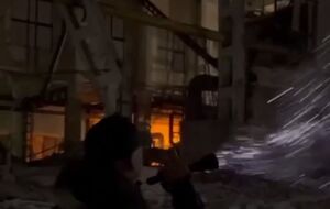 В Одессе из-за ветра упала труба котельной высотой более 100 метров