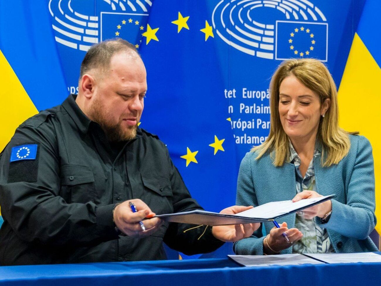 Европарламент откроет постоянный офис в Киеве, отметила Метсола на пресс-конференции со Стефанчуком