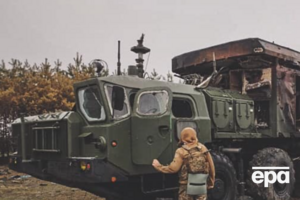 Машина зі складу російського ЗРК С-300, знищена внаслідок українського удару