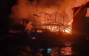В Харькове из-за вражеской атаки произошли пожары