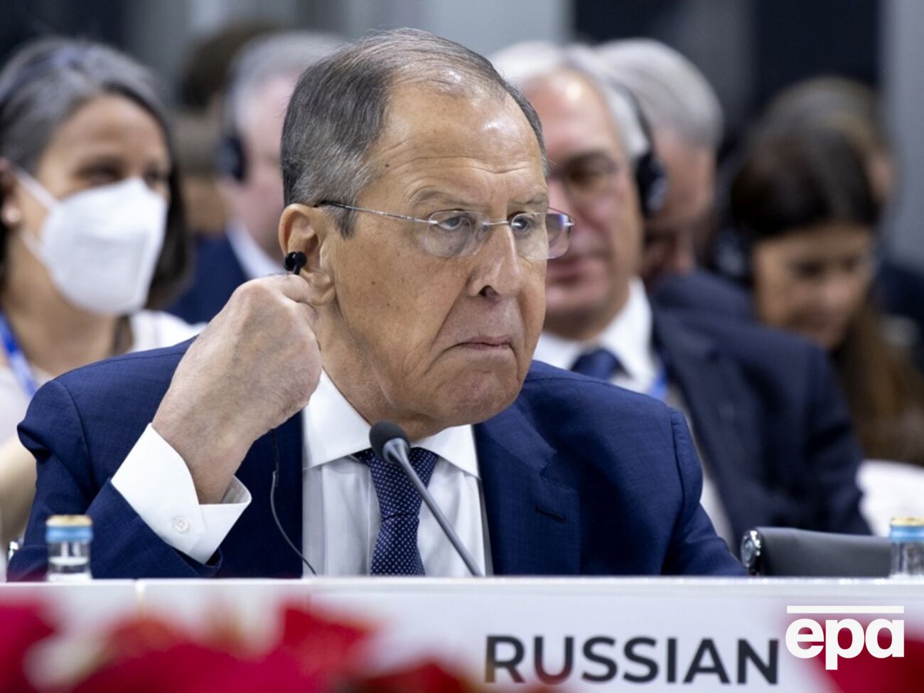 Лавров перервав свій виступ і попросив, щоб його залишили на самоті