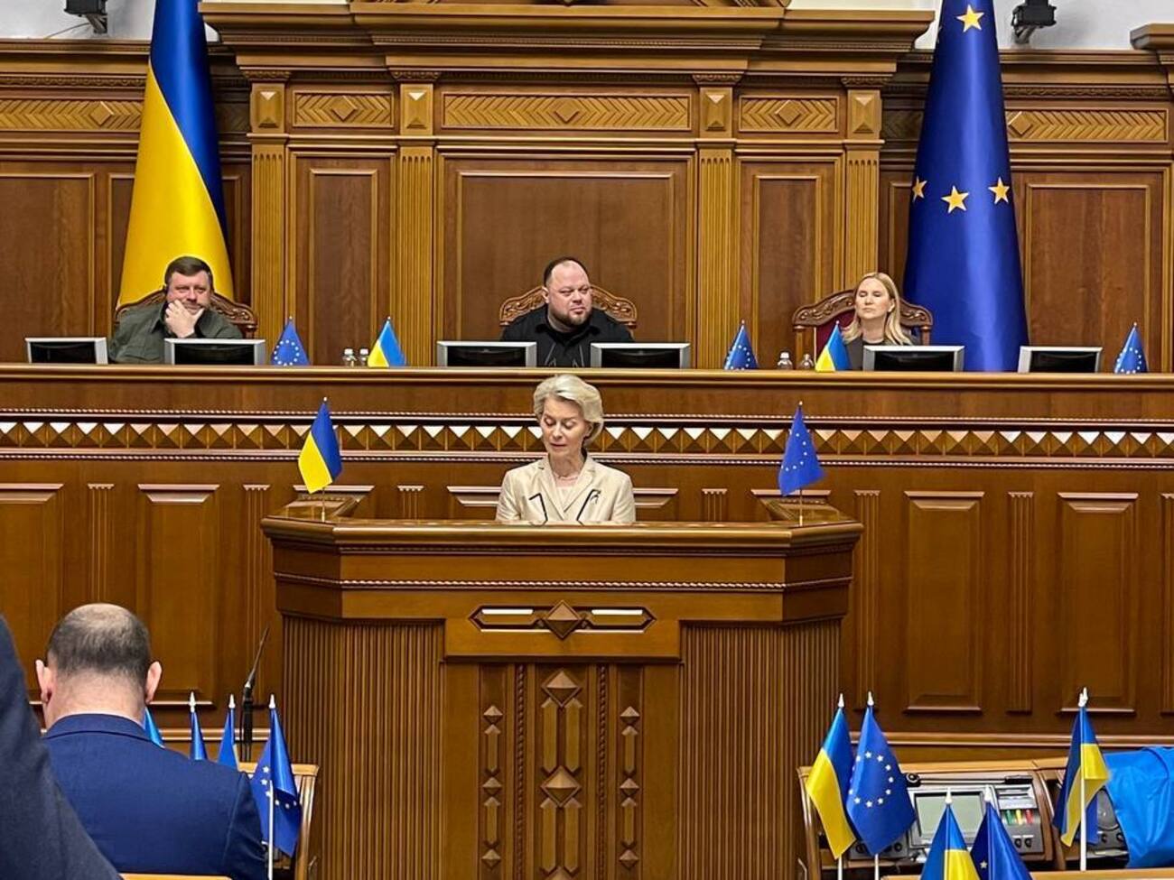 Фон дер Ляєн виступила у Верховній Раді 4 листопада