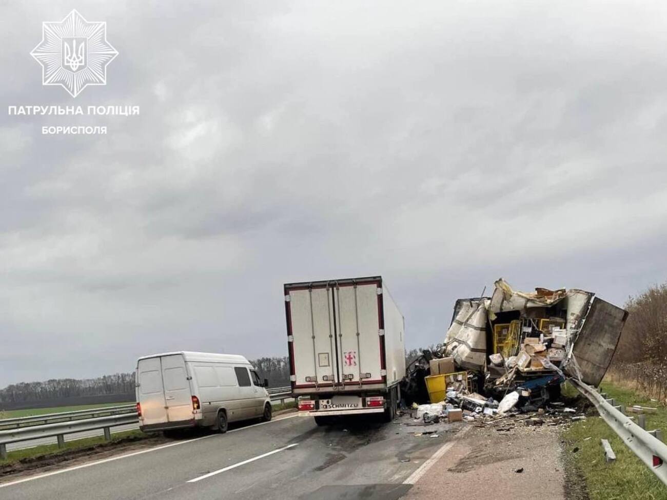 У ДТП потрапили вантажівки